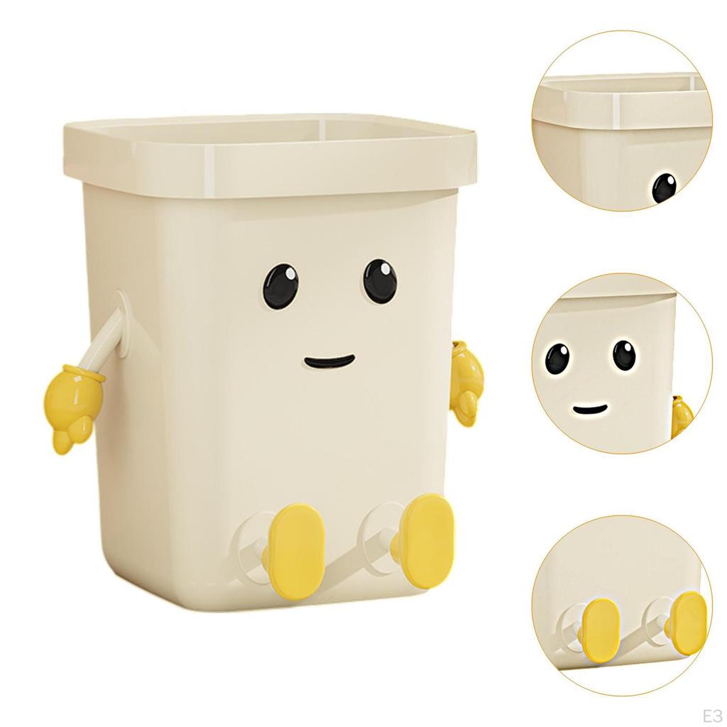 Creative Trash Can Cute Garbage Bin Dustbin Household Compost Bucket for Bathroom