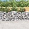 VidaXL Arched Gabion Basket Gabion Cage Gabion Wall Stone Basket Gabion for Stone Garden Patio Exterior 153475