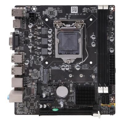 Placa-mã de Computador Suporta Memória DDR3 1066/1333/1600 Placa-mã H61 para Processadores da Série 1155 Slot PCIEx1