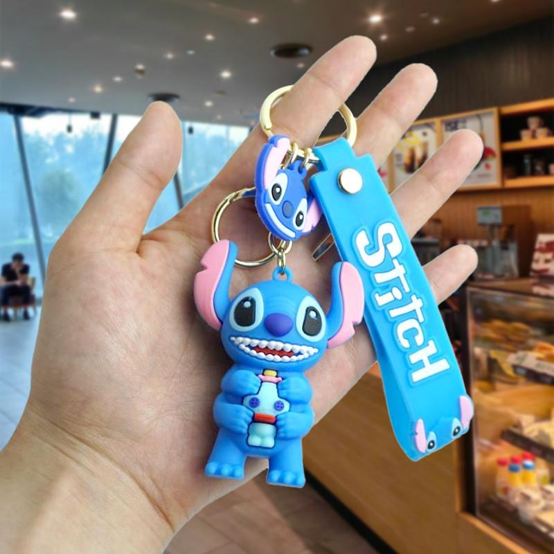 Entzückender Cartoon Stitch Rucksack Schlüsselanhänger Plüsch Einfach Niedlich Schlüsselanhänger Accessoire