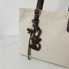 Portachiavi Catenella Portachiavi Gatto con Fiocco Carino Ciondoli per Borsa Portachiavi Gatto alla Moda in Pelle Accessorio Regalo
