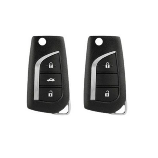 Suede Style Key Case Cover for Toyota Camry (8th Gen) & 2018 Prado Land Cruiser