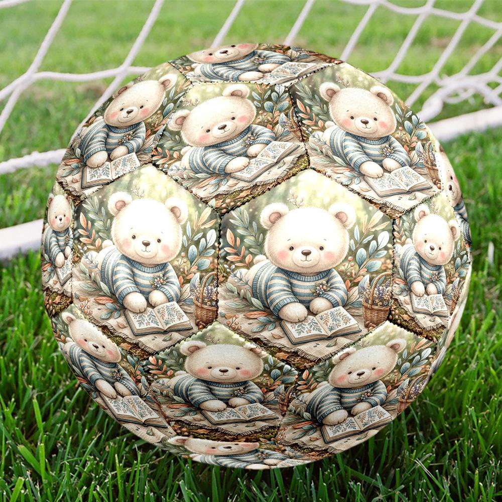 1pc Bear Forest Size 5 Soccer Ball Professional Lightweight Durable Match Training Football Indoor &Outdoor Sports BallTraining Ball Y30