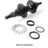 Single-Speed Dirt Jump Bike Hub: Aluminum Alloy, 6 Pawls, 16T, 100/135 Spacing, 120 Clicks, 36 Holes, 4 Sealed Bearings.