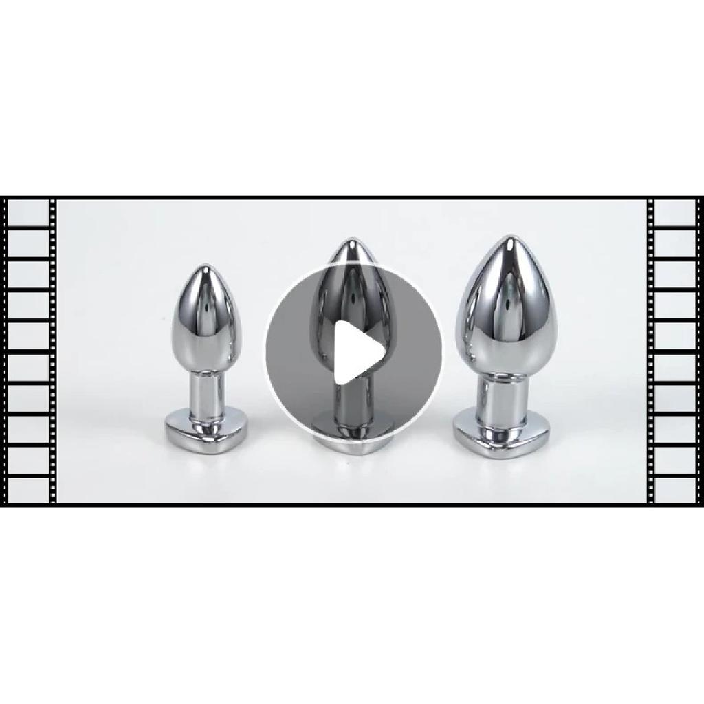 Vibrating Remote Heart-Shaped App Control Man and Woman Metal Anal Plug Adult Luminous Electric Anal Dildo Couple Intimate Toys