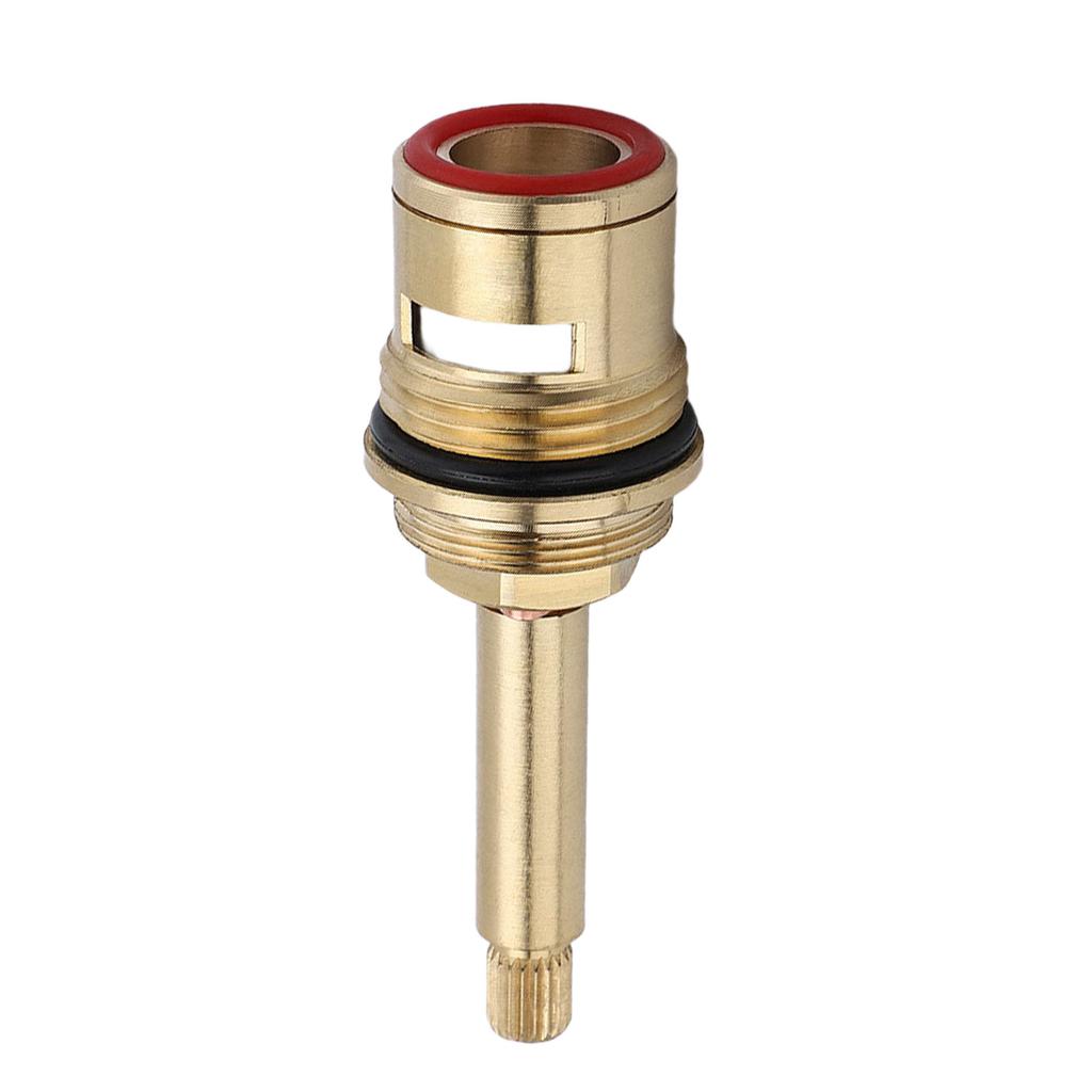 Drip Resistant Faucet Valves Replacement Brass Ceramic Stem Disc Cartridges Hot And Cold Water Spool Easy to Install
