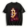 Bitcoin Print Streetwear T-Shirt Unisex Trendy Casual Top Pure Cotton T-shirt
