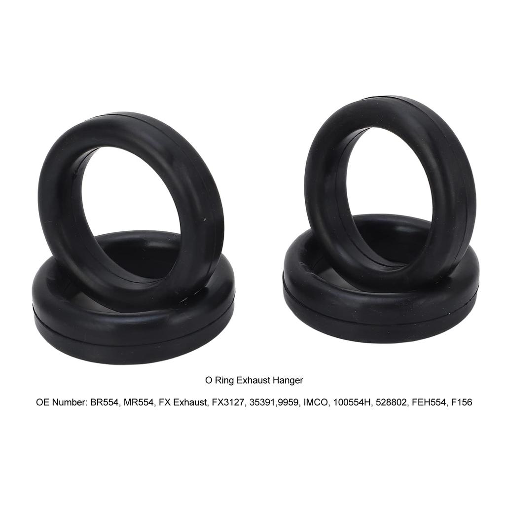 Muffler Exhaust Hanger Muffler Hanger Hanging Rubber O Ring Bushing Rubber Mounting Bracket 70mm