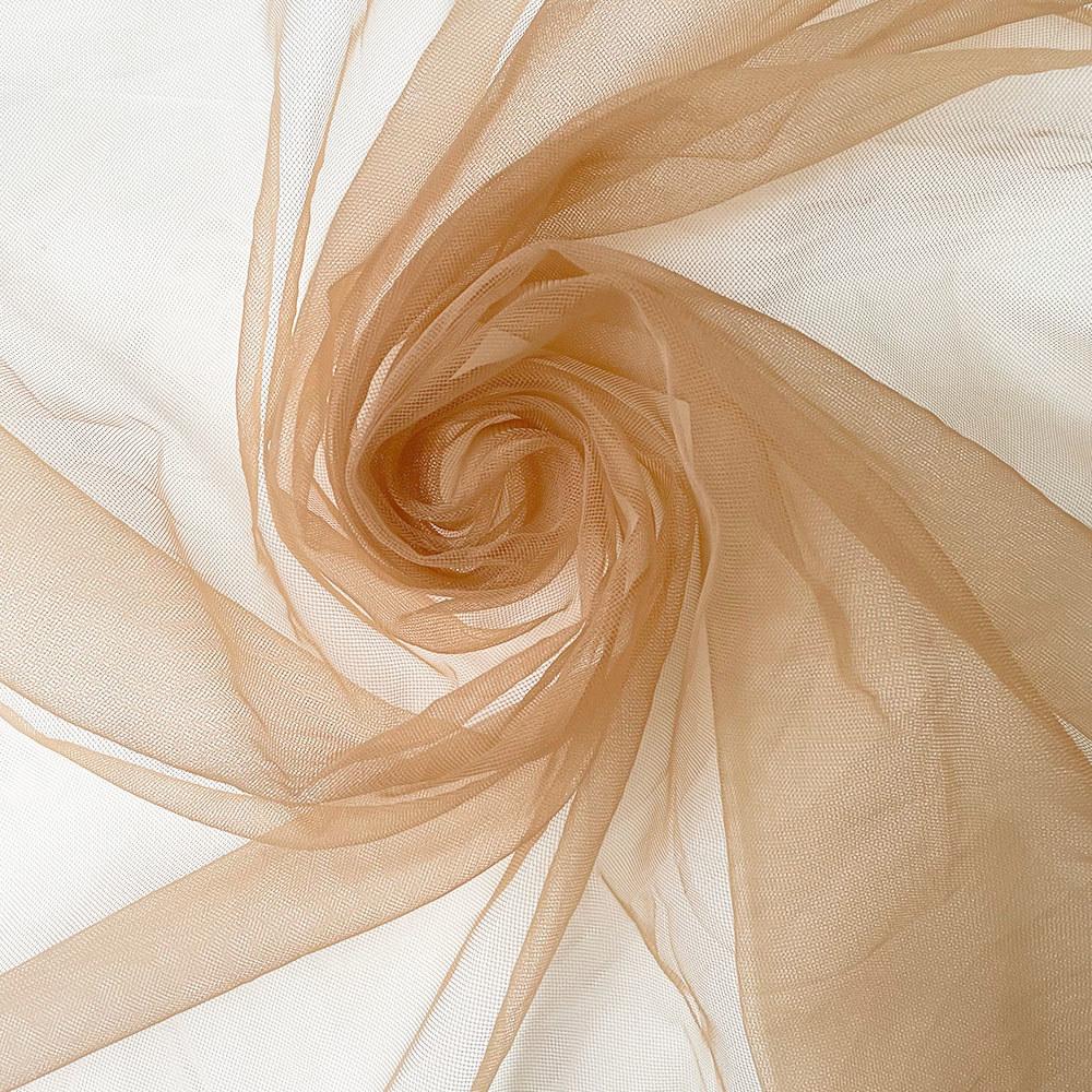 Nude Brown Tulle Fabric 1 Yard Luxury Soft Nylon Mesh for Pageant Dress Sewing Girl Birthday Tutu Skirt Embellishment Breathable
