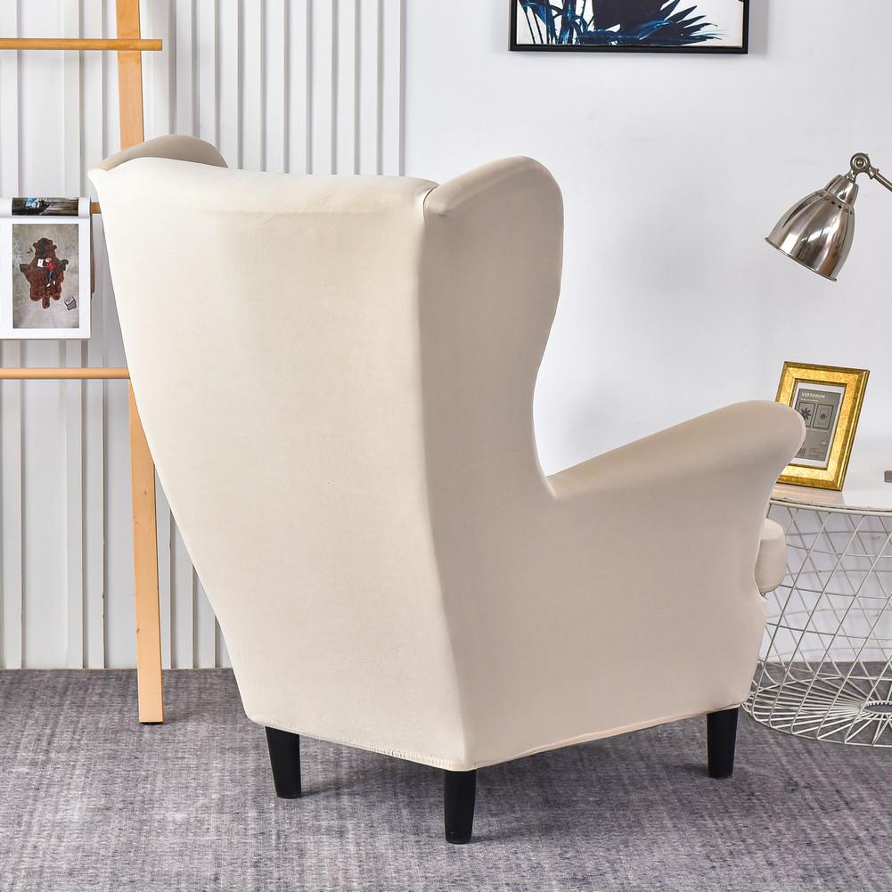 Chair Cushion Cover Waterproof Wing Chair Cover Stretch Armchair Covers Europe Removable Relax Sofa Slipcovers