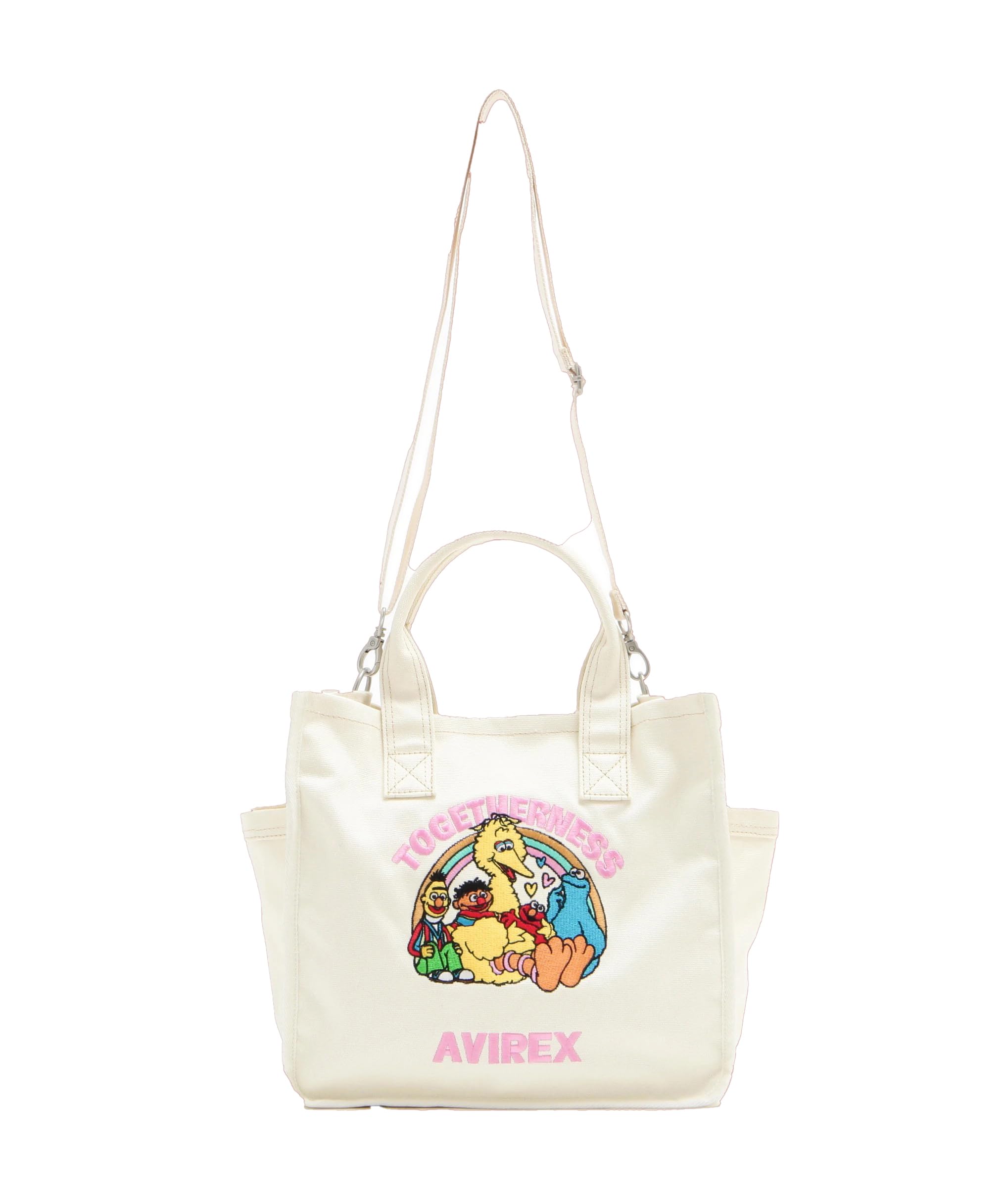 

Avirex Sesame Street Meets Canvas Tote Bag, Women s, F 033, Off-White, 783-5176607