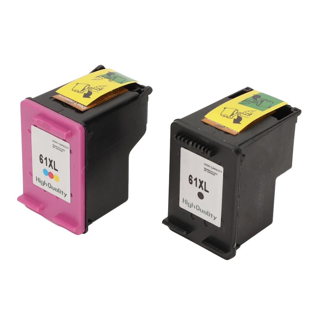 2 Stück Farbige Schwarze 61XL Tintenpatronen Ersatz für HP für Envy 4500 für Deskjet 1000 1056 1510 1512 1010 für
