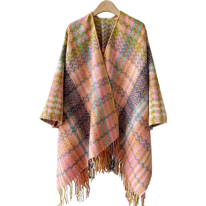 Sichuan Tibetischer Ethno-Schal Umhang: Damen High-End Warme Oberbekleidung