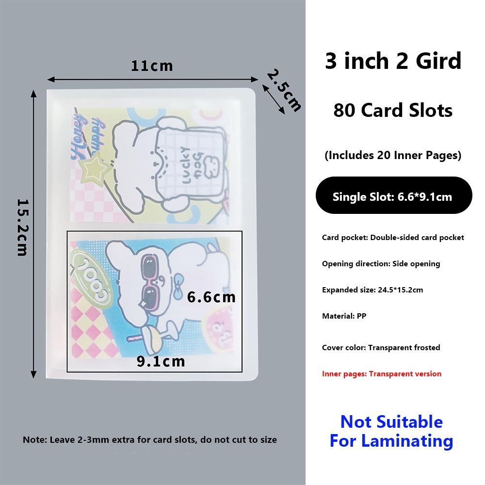 PVC Photocards Holder Transparent Bill Storage Booklet Simple Photo Album