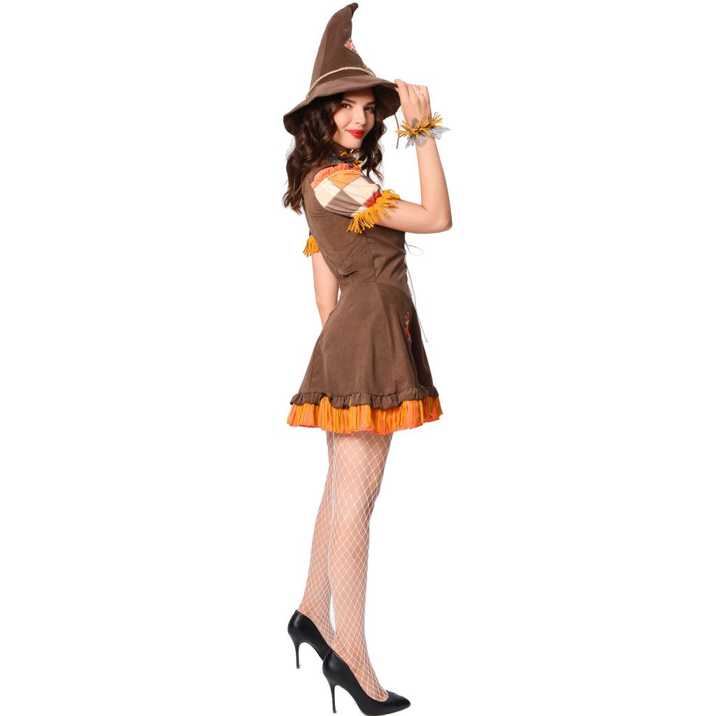 Dance Cospay Clown Witch Costume, Play Scarecrow Stage Costume, Halloween Costume