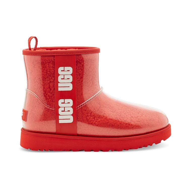 UGG Classic Clear Mini Lava Flow Women Sneakers Red 1113190-LFL