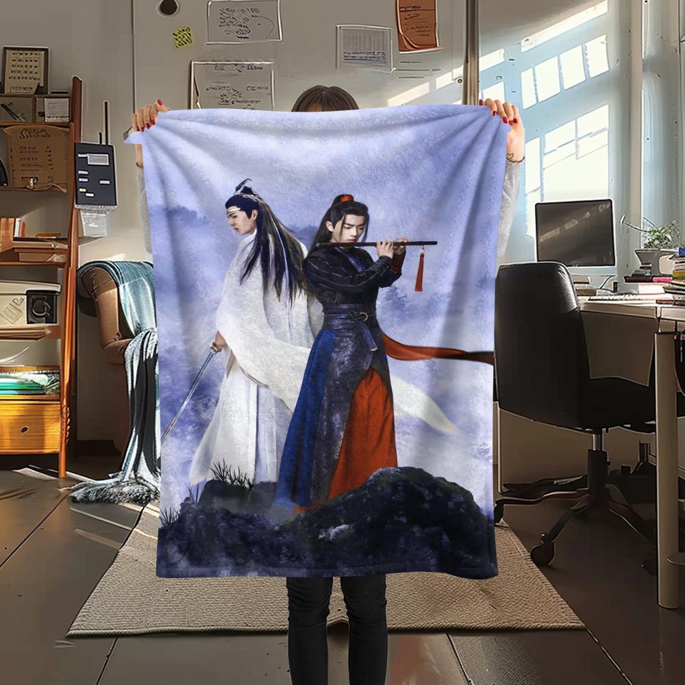 1Pc The Untamed Print Flannel Blanket, High quality Comfortable for All Seasons, Home Decor, Warmth and Comfort, Perfect for Christmas Gifts