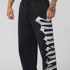 Pantalon de survêtement pour homme à jambe large et grand imprimé - Joggers de mode décontractée