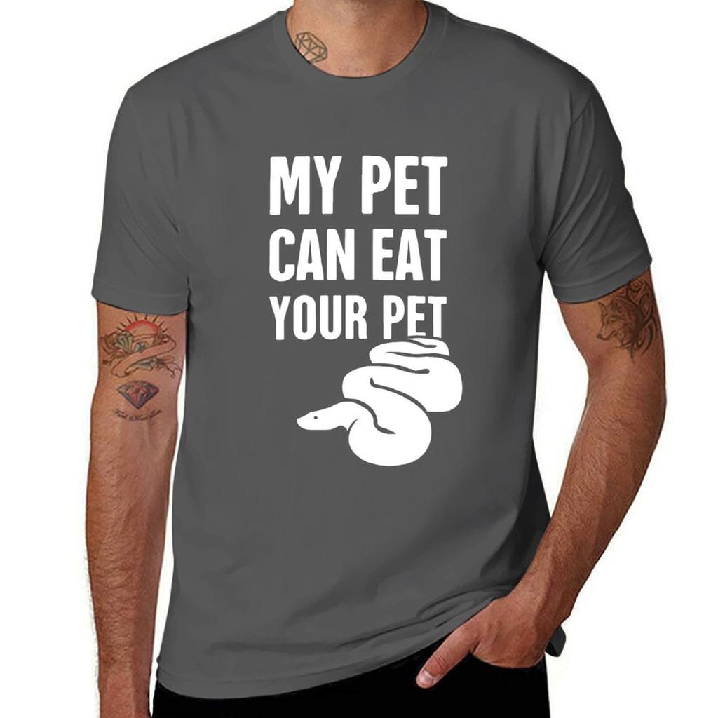 Funny Ball Python Snake Design Tshirt Casual Simple Design Short Sleeve Shirt