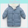 Coats Boys Jackets Baby Kids Fashion Warm Girls Hooded Snowsuit For 310y Teen Children Thick Long Outerwear Kids Winter Clothes
