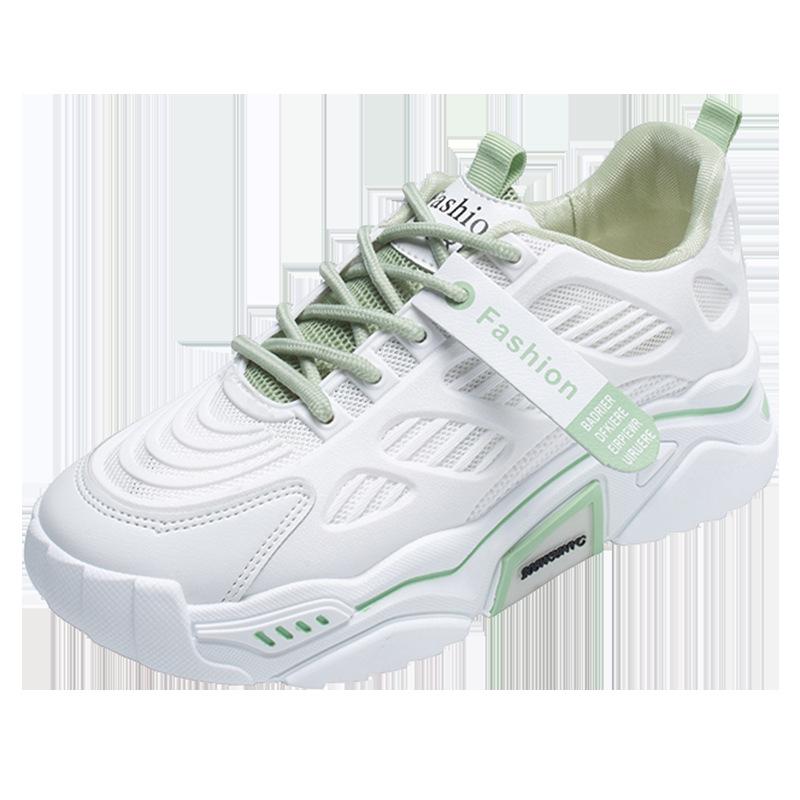 Fashion Women's thick-soled sneakers women's casual dad shoes basket style women's sports mesh lace-up vulcanized shoes