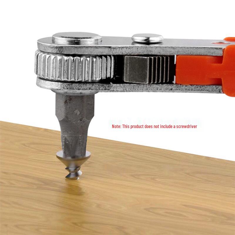 Magnetic Mini 36-Tooth Reversible Ratchet Wrench with Quick-Release Plastic Ring for Tight Spaces