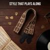 Retro Ethnic Embroidered Guitar Strap - Wooden and Electric, Polyester Printing, UK Style