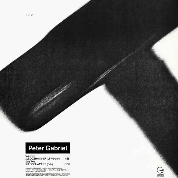 Виниловая пластинка PETER GABRIEL Sledgehammer PROA2462PROMO Geffen Records 1986 США Рок Б/у