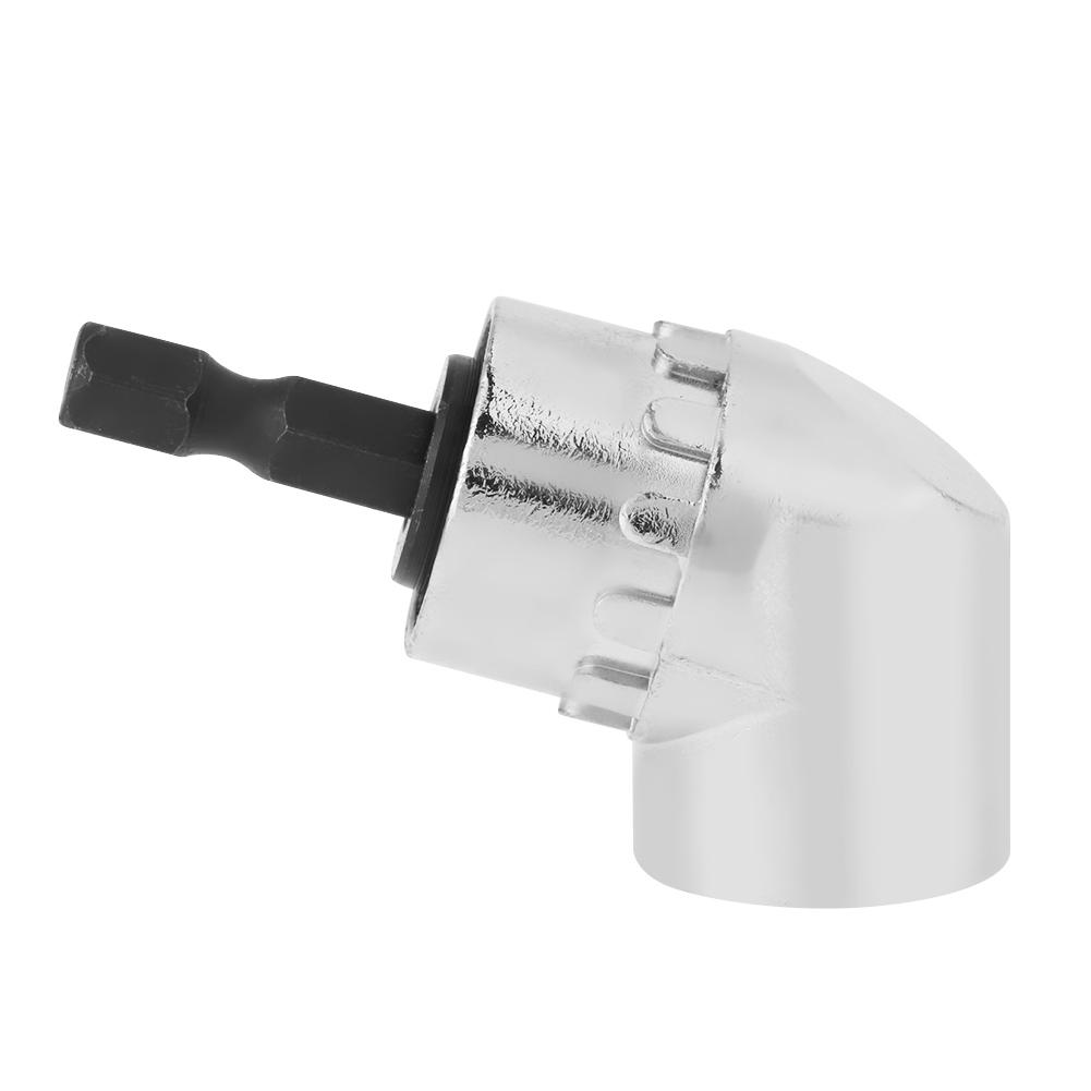 1/4in 105 Degree Angle Hex Extension Drill Bit Chromium Vanadium Alloy Steel Adjustable Screwdriver Socket Holder Adapter