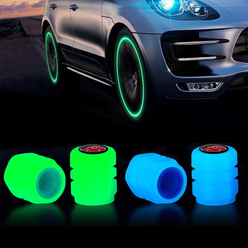 

4 шт., универсальные колпачки для колес автомобиля в стиле аниме, колпачки для клапанов, автоаксессуары, чехол для японского аниме, стиль стайлинга автомобилей