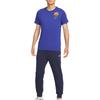 Nike T Shirts Men's Dark Royal Blue Crew Neck Moderate HQ8401-455