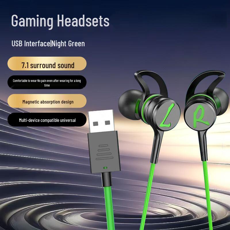 Na G4 Wired In-Ear Gaming Headset: Comfortable, Long-Wear Design with High Sound Quality and Magnetic Absorption