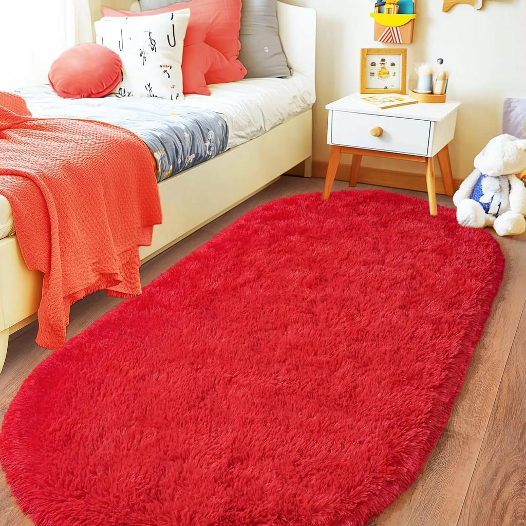 Tie Dye Hellgrauer Teppich Oval Flauschig Plüsch Bettvorleger Kinderzimmer Feuchtigkeitsbeständige Matte Wohnzimmer Heimdekoration Teppiche