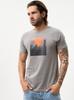 Men's Gray MyStars Sunset City Short Sleeve T-Shirt L