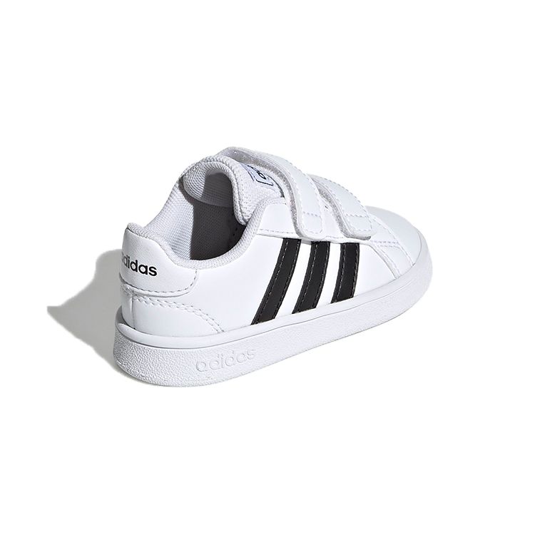 Adidas Neo Grand Court Velcro Low-Top Sneakers Baby Sneakers White Black EF0118
