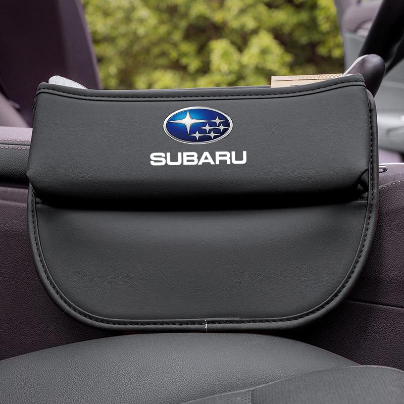 1Pcs Car Gap Storage Box Auto Interior Leather Organizer For Subaru BRZ Outback WRX Ascent Levorg Forester XV Crosstrek Impreza Y17