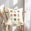 English Education Cushion Cover Soft Plush Throw Pillow Cover | Double-Sided Decorative Cushion Case | Sofa Bedroom Home Decor