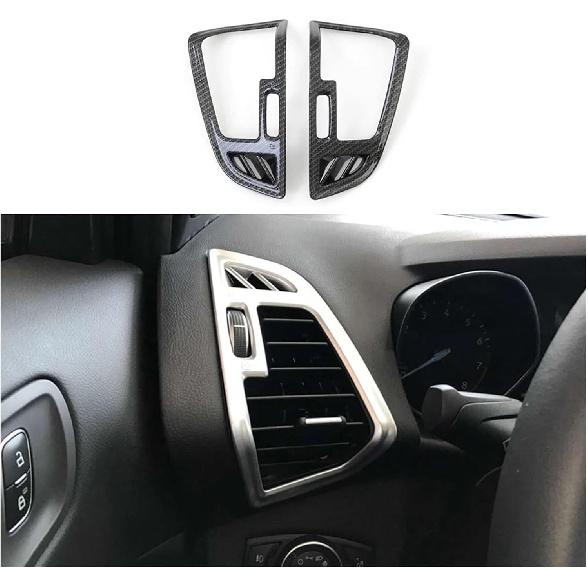 Kompatibilní s Ford Escape Kuga 2017 2018 2019 Uhlíkové vlákno Interiér vozu Boční výdech klimatizace Kryt lišty Doplňky(ABS matný)