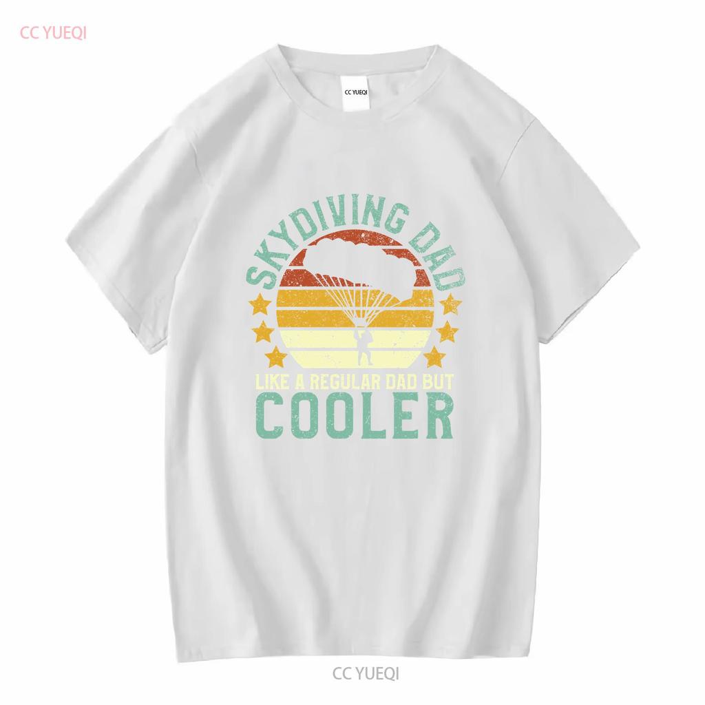 Fallschirmspringer Papa T-Shirt Lustig Vintage Fallschirmspringer Vatertag Fallschirmsprunglehrer Fallschirm für Männer lang- oder kurzärmelig vintage