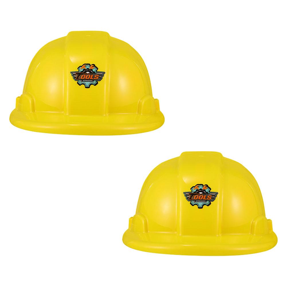6pcs Clothing Tool Hat Baby Party Hats for Kids Child Hard Plastic Construction Worker Toy