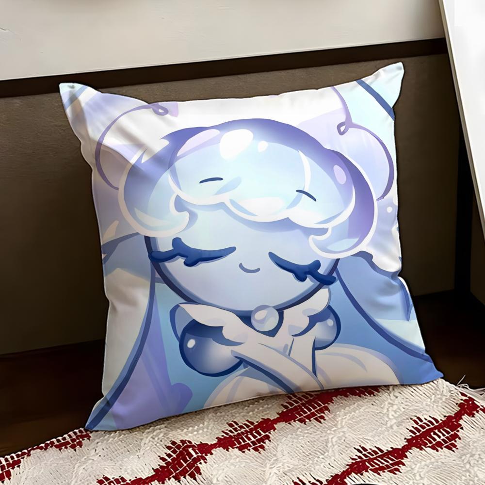 CCookie Run KKingdom Cushion Cover Reversible Soft Durable Pillow Cover Home Car MultiScene Use for Daily Comfort
