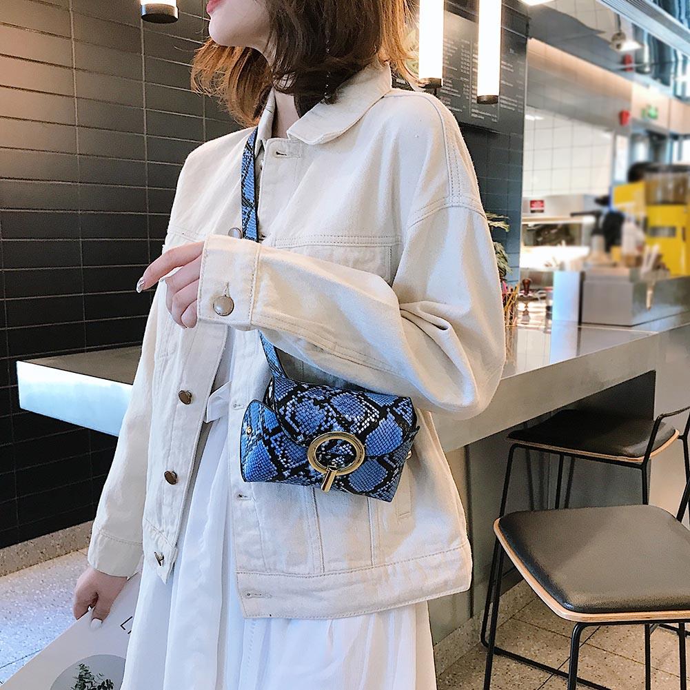 Women Snake Print Shoulder Bags Crossbody Messenger Waist Fanny Chest Handbags Women Snake Print Shoulder Bags Crossbody Messenger Waist Fanny Chest Handbags