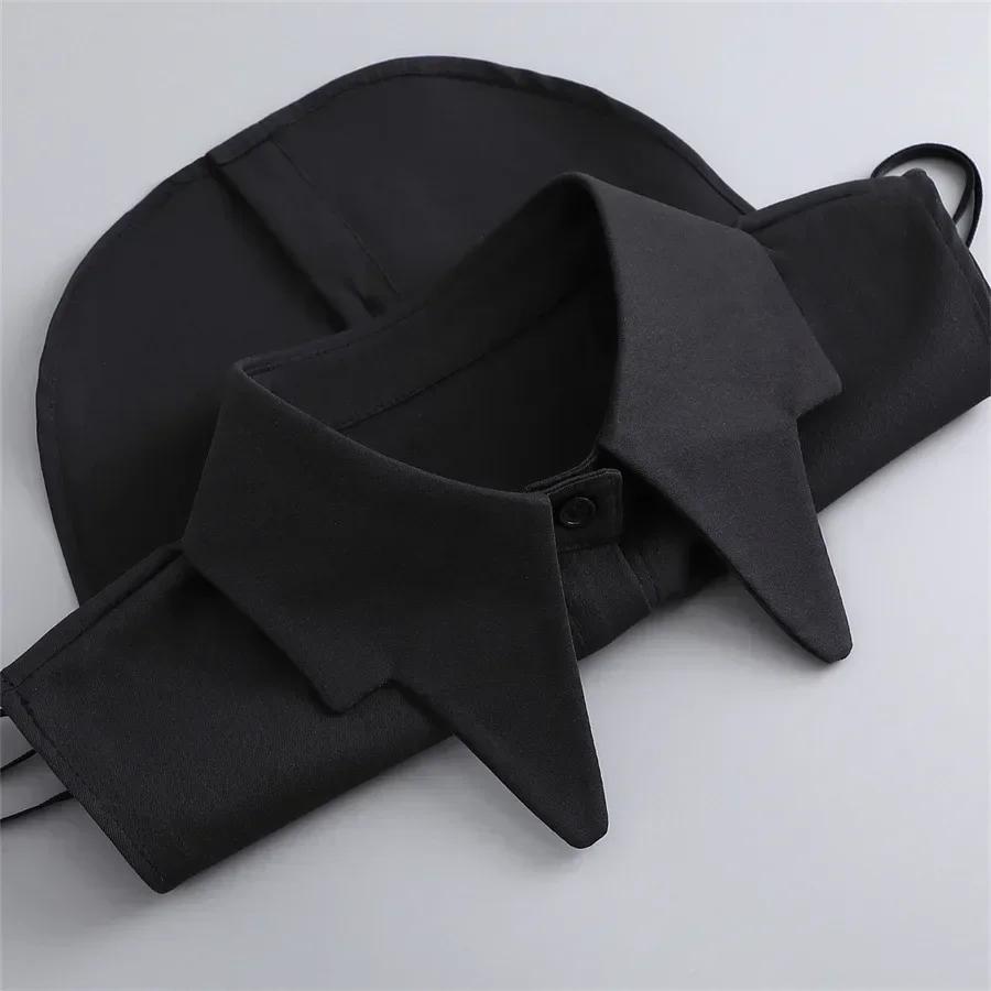Korean Stand Lapel False Collar Women Embroidery Faux Col Half Shirt Blouse Fake Collars Sweater Shirt Detachable Collars