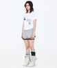 Kimseupeulesikoteunmakes Mesh Star Check Applique T-Shirt White