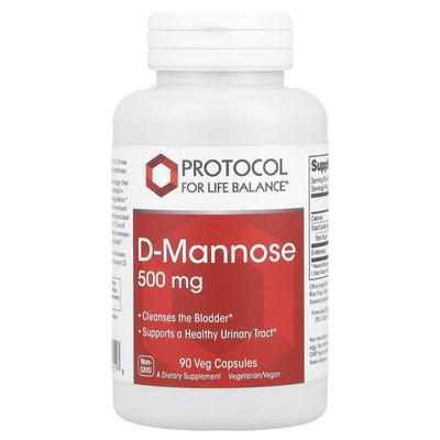D-mannose, 500mg, 90 Vegetable Capsules (125mg Per Capsule)