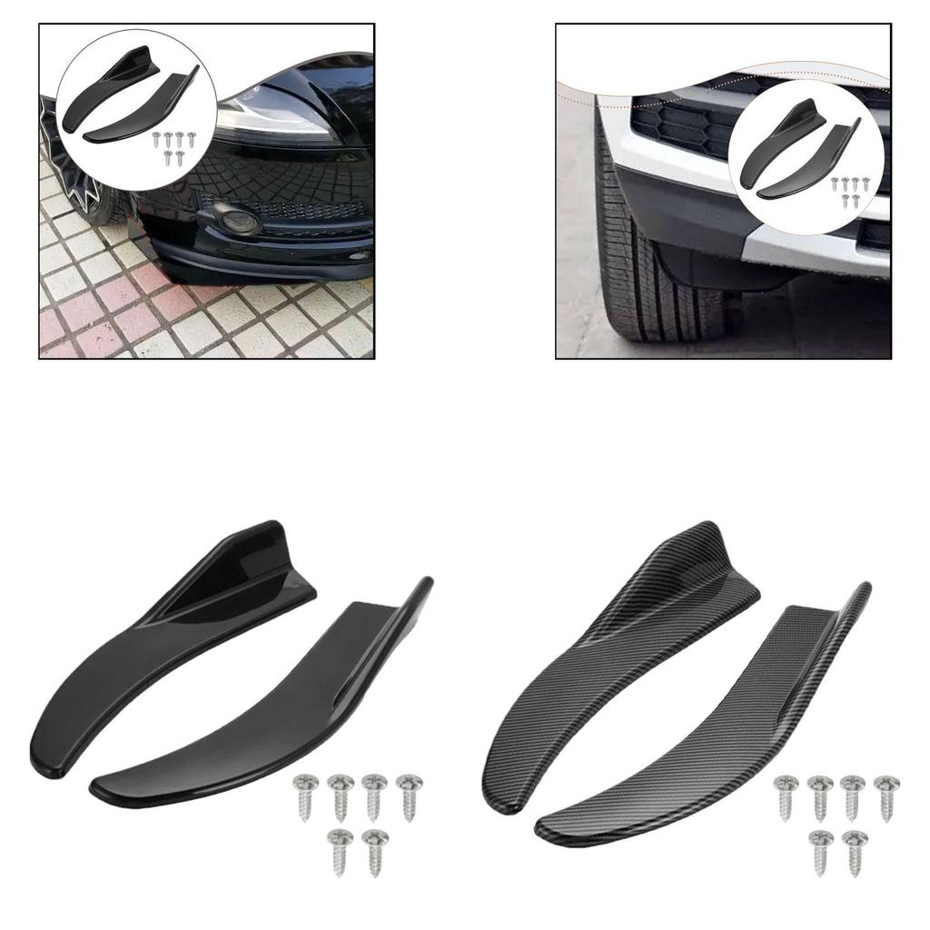 Premium ABS Plastic Car Corner Spoiler Diffuser Splitter Protector for Car Decorative Strip Accessories