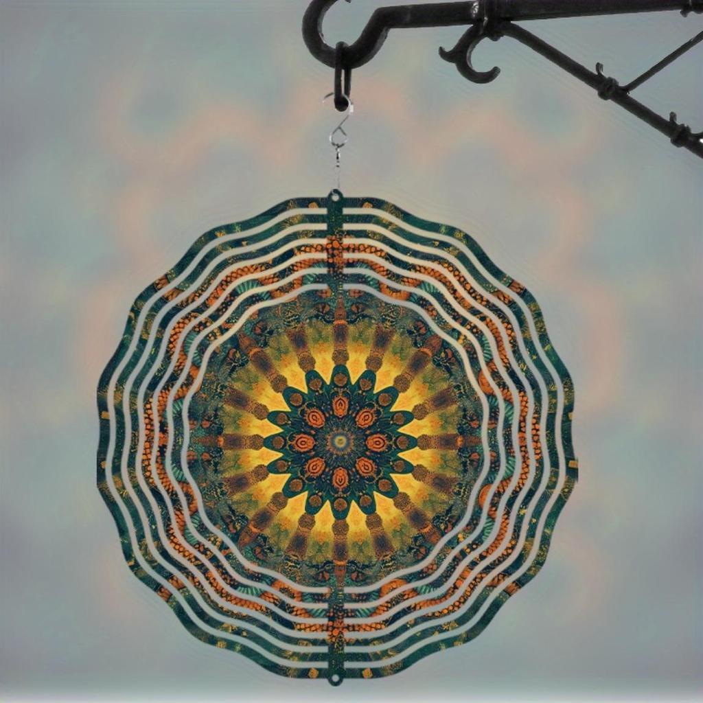 10 Inch Metal Wind Chime with 360 Rotating Hook Outdoor Garden Decor for Spring Summer Courtyard Balcony No Batteries Needed Gift for Friends