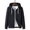Spring and Autumn Thin Casual Sports Suit Men's Hooded Waffle