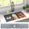 Silicone Drain Mat, Kitchen Faucet Sink Splash Guard,  Sink Draining Pad Behind Faucet,For Kitchen & Bathroom Countertop Protect