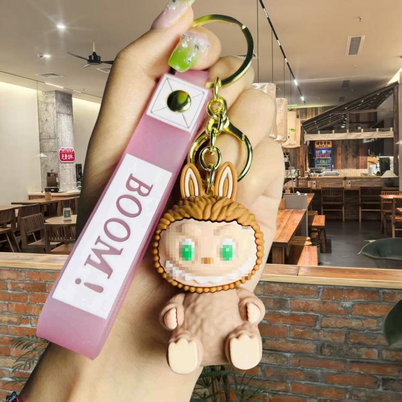 Breloc Miel cu Dinți de Iepure Drăguț Pandantiv pentru Geantă Pandantiv pentru Mașină Cadou Mașină cu Păpușă